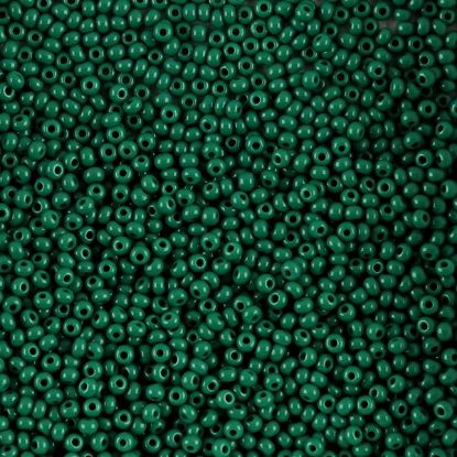 Picture of Size 10 Czech Seed Beads, Opaque Medium Dark Gree, Approximately 25 Grams