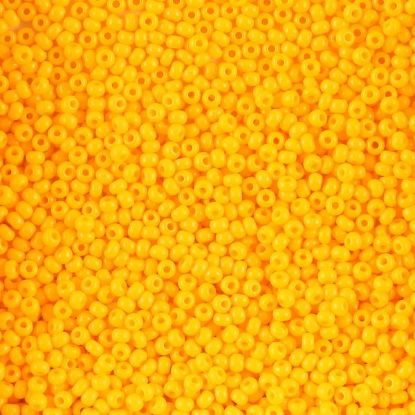 Picture of Size 10 Czech Seed Beads, Opaque Light Orange, Approximately 25 Grams