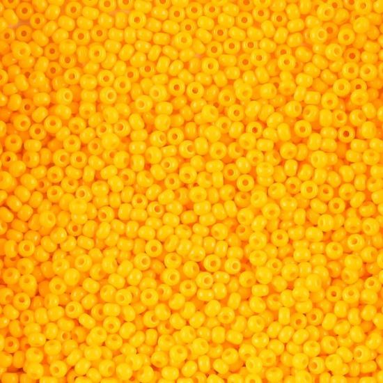 Picture of Size 10 Czech Seed Beads, Opaque Light Orange, Approximately 25 Grams