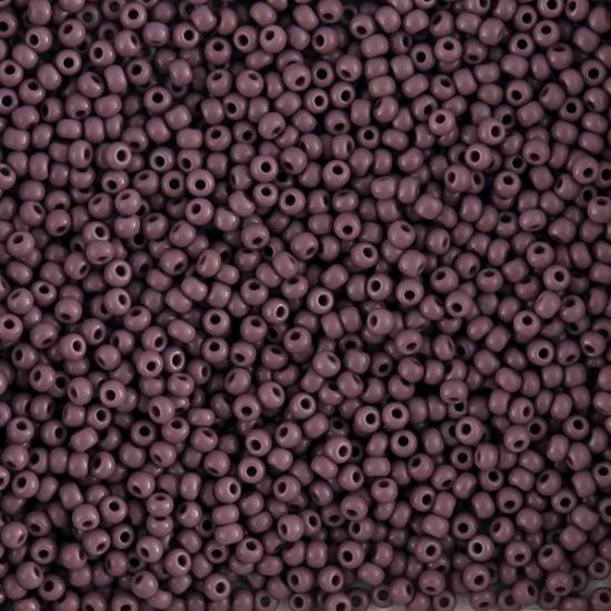Picture of Size 10 Czech Seed Beads, Opaque Mauve, Approximately 25 Grams