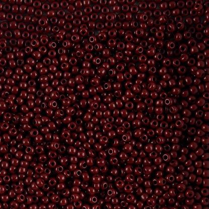 Picture of Size 10 Czech Seed Beads, Opaque Medium Brown, Approximately 25 Grams