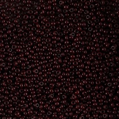Picture of Size 10 Czech Seed Beads, Opaque Dark Brown, Approximately 25 Grams