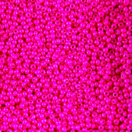 Picture of Size 10 Czech Seed Beads, Opaque Rose Dyed, Approximately 25 Grams