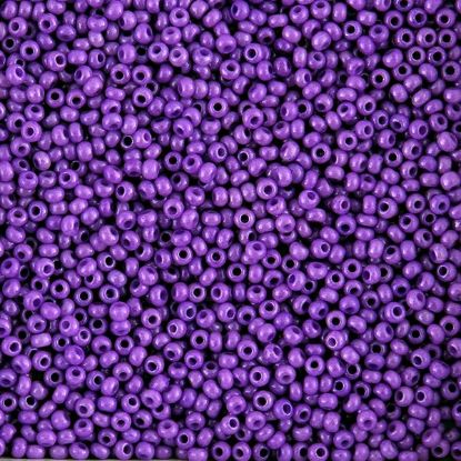 Picture of Size 10 Czech Seed Beads, Opaque Violet Dyed, Approximately 25 Grams