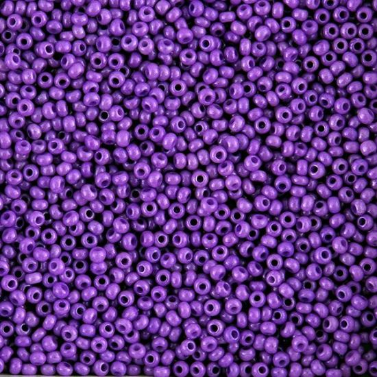 Picture of Size 10 Czech Seed Beads, Opaque Violet Dyed, Approximately 25 Grams