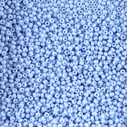 Picture of Size 11 Czech Seed Beads, Opaque Powder Blue, Approximately 25 Grams