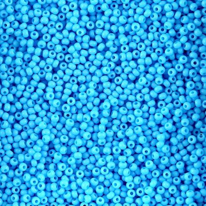 Picture of Opaque Light Blue Seed Bead Size 11<br />Approximately 25 Grams