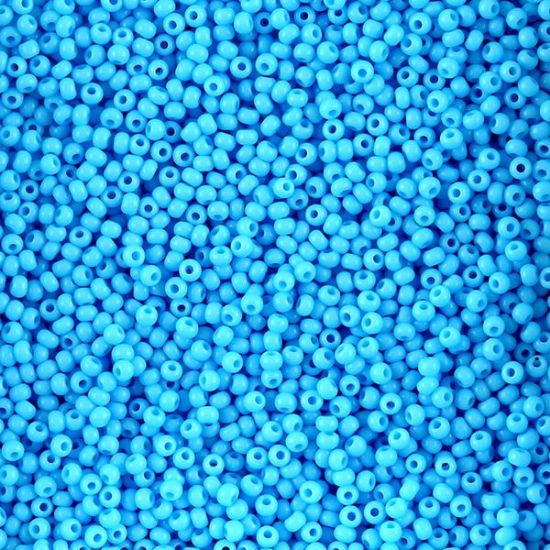 Picture of Opaque Light Blue Seed Bead Size 11<br />Approximately 25 Grams
