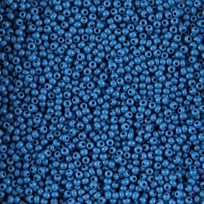 Picture of Size 11 Czech Seed Beads, Opaque Dark Blue, Approximately 25 Grams