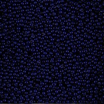 Picture of Size 11 Czech Seed Beads, Opaque Dark Royal Blue, Approximately 25 Grams
