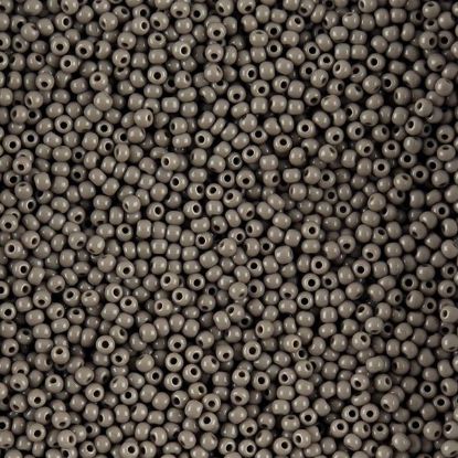 Picture of Size 11 Czech Seed Beads, Opaque Grey, Approximately 25 Grams