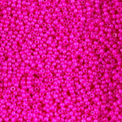 Picture of Size 11 Czech Seed Beads, Opaque Rose Dyed, Approximately 25 Grams