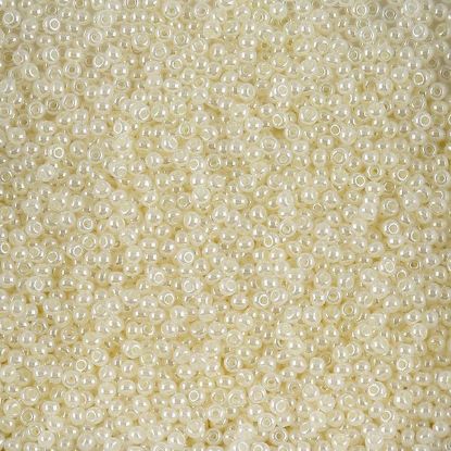 Picture of Size 11 Czech Seed Beads, Opaque Ceylon Pearl Dyed, Approximately 25 Grams