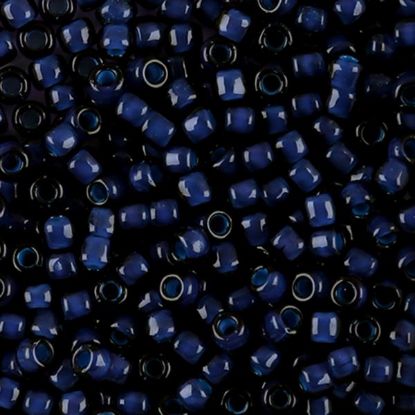 Picture of Amethyst Colorlined Montana Seed Bead #399H / Size 6<br />Approximately 25 Grams