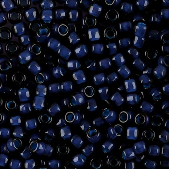 Picture of Amethyst Colorlined Montana Seed Bead #399H / Size 6<br />Approximately 25 Grams