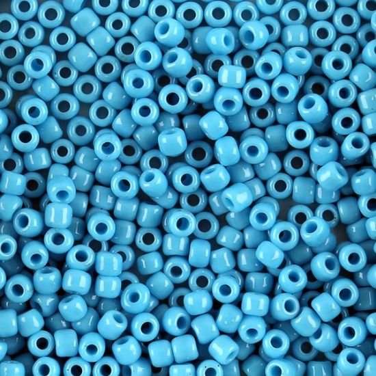 Picture of Opaque Light Blue Seed Bead #413 / Size 6<br />Approximately 25 Grams