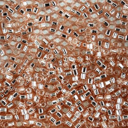 Picture of Size 8 Japanese Seed Beads, Silverlined Champange (#12A), Approximately 25 Grams