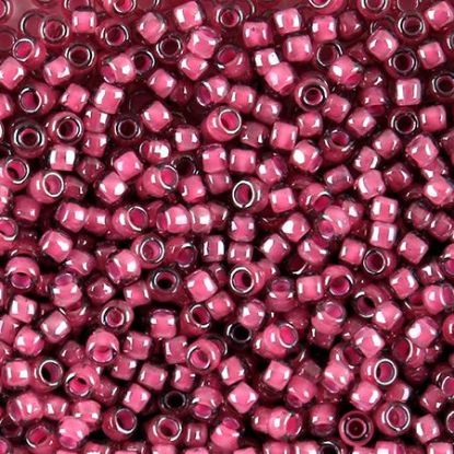 Picture of Crystal Colorlined Dust Rose Seed Bead #395 / Size 8<br />Approximately 25 Grams
