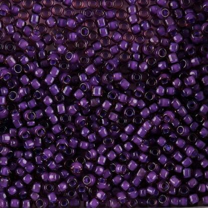 Picture of Light Amethyst Colorlined Purple Seed Bead #399I / Size 8<br />Approximately 25 Grams