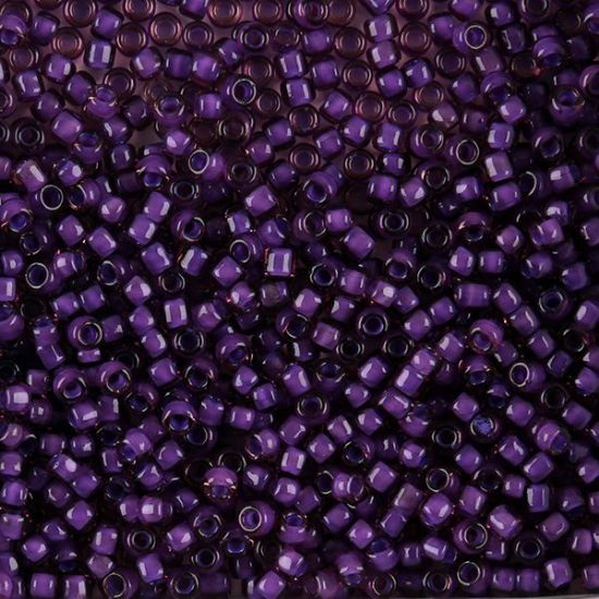 Picture of Light Amethyst Colorlined Purple Seed Bead #399I / Size 8<br />Approximately 25 Grams