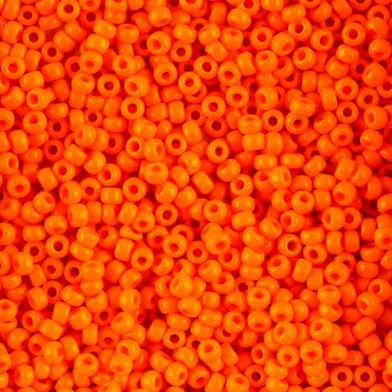 Picture of Opaque Orange Seed Bead #405 / Size 8<br />Approximately 25 Grams