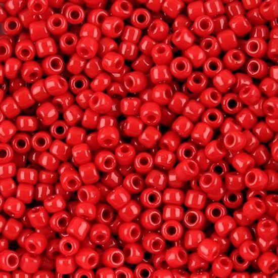 Picture of Opaque Red Seed Bead #408 / Size 8<br />Approximately 25 Grams