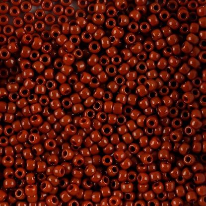 Picture of Opaque Light Brown Seed Bead #409A / Size 8<br />Approximately 25 Grams