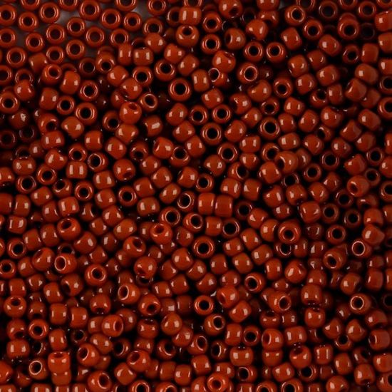 Picture of Opaque Light Brown Seed Bead #409A / Size 8<br />Approximately 25 Grams