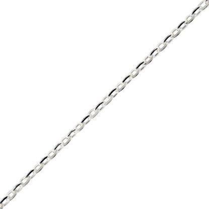 Picture of Sterling Silver Round Diamond Cable Chain 20 Inch x 1.50mm