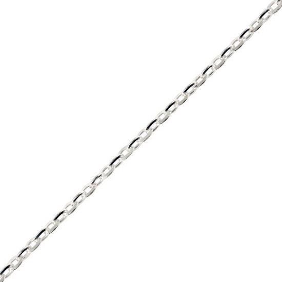 Picture of Sterling Silver Round Diamond Cable Chain 20 Inch x 1.50mm
