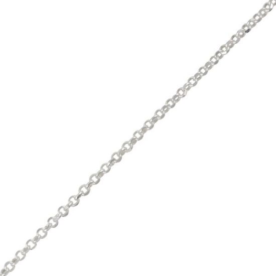 Picture of Sterling Silver Diamond Cut Rolo Chain 18 Inch x 1.5mm<br />Made in Italy