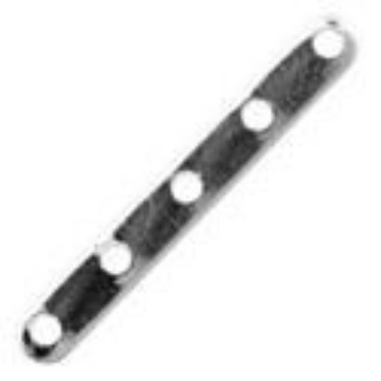 Picture of  Silver Plated 5 Hole Spacer Bar 2.2mm
