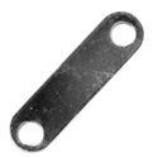 Picture of  Silver Plated 2 Hole Spacer Bar, 3.3mm, 50-pieces