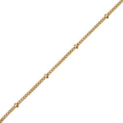 Picture of Gold Filled Chain And Bead Chain 18 Inch