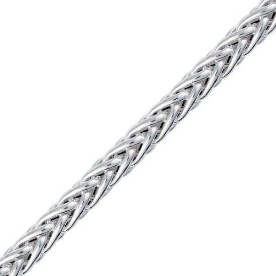 Picture of Sterling Silver Hollow Wheat Chain, 20 Inch x 4.5mm
