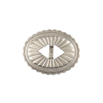 Picture of Nickel Silver Plated Sunburst Double Inner Hole Concho, 22x28mm, 10 Pieces