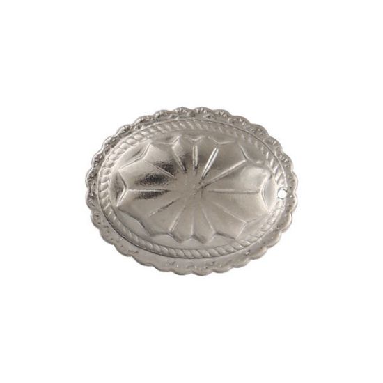 Picture of Nickel Silver Plated Star Concho, 22x28mm, 10 Pieces