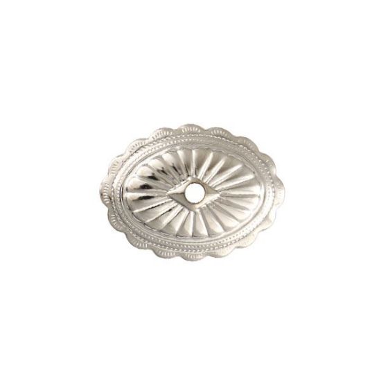 Picture of Nickel Silver Plated Sunburst Concho, 28x38mm, 10pcPkg