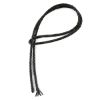 Picture of Handmade Premium Black Bolo Cord, 6 Ply, 36" Length. Approx. 4.5-5mm Thick.