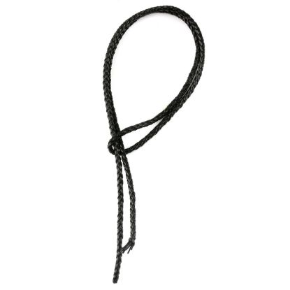Picture of Handmade Premium Black Bolo Cord, 6 Ply, 42" Length. Approx. 4.5-5mm Thick.