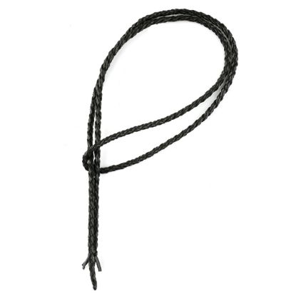 Picture of Handmade Premium Black Bolo Cord, 4 Ply, 42" Length. Approx. 4-4.5mm Thick.