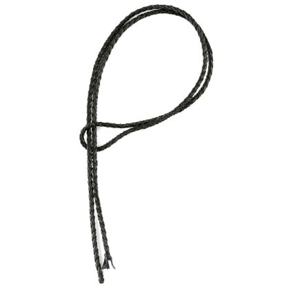 Picture of Handmade Premium Black Bolo Cord, 4 Ply, 48" Length. Approx. 4-4.5mm Thick.