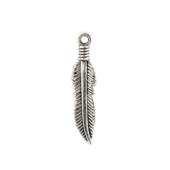 Picture of Silver Plated Cast Feather, 25mm, 20 Feathers