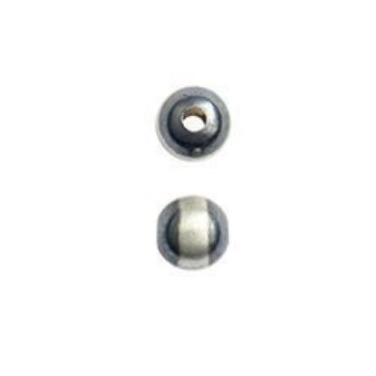 Picture of Sterling Silver Navajo Pearls style by JCK, 5mm Silver Line Seamless Bead