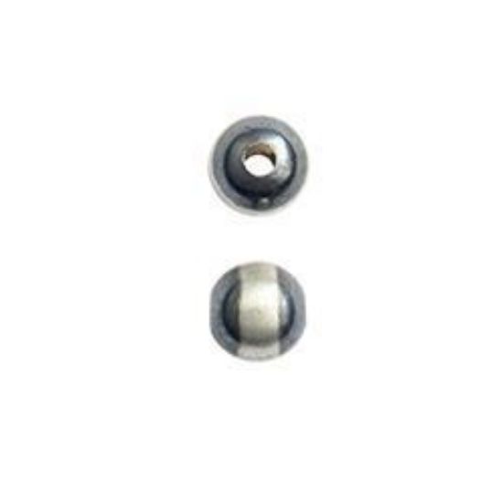 Picture of Sterling Silver Navajo Pearls style by JCK, 5mm Silver Line Seamless Bead