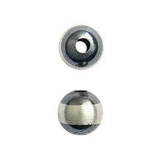 Picture of Sterling Silver Navajo Pearls style by JCK, 7mm Silver Line Seamless Bead
