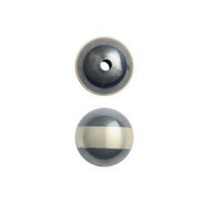 Picture of Sterling Silver Navajo Pearls style by JCK, 11mm Silver Line Seamless Bead