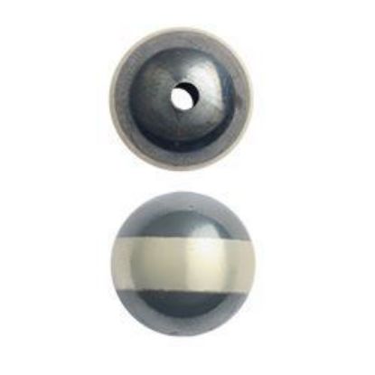 Picture of Sterling Silver Navajo Pearls style by JCK, 14mm Silver Line Seamless Bead