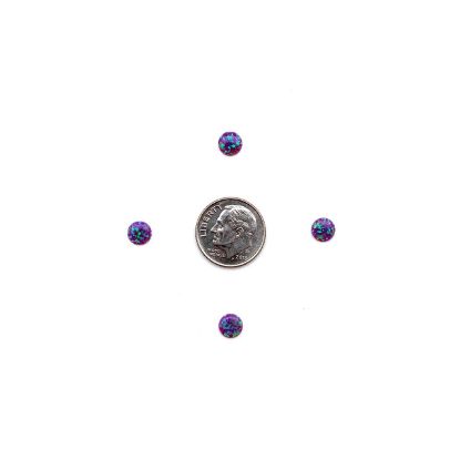 Picture of Imitation Amethyst Opal, Round Cabochon, 6mm