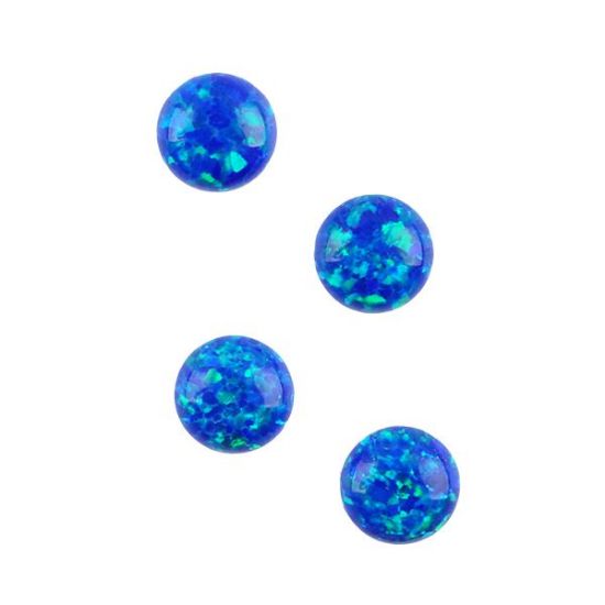 Picture of Imitation Royal Blue Opal, Round Cabochon, 5mm